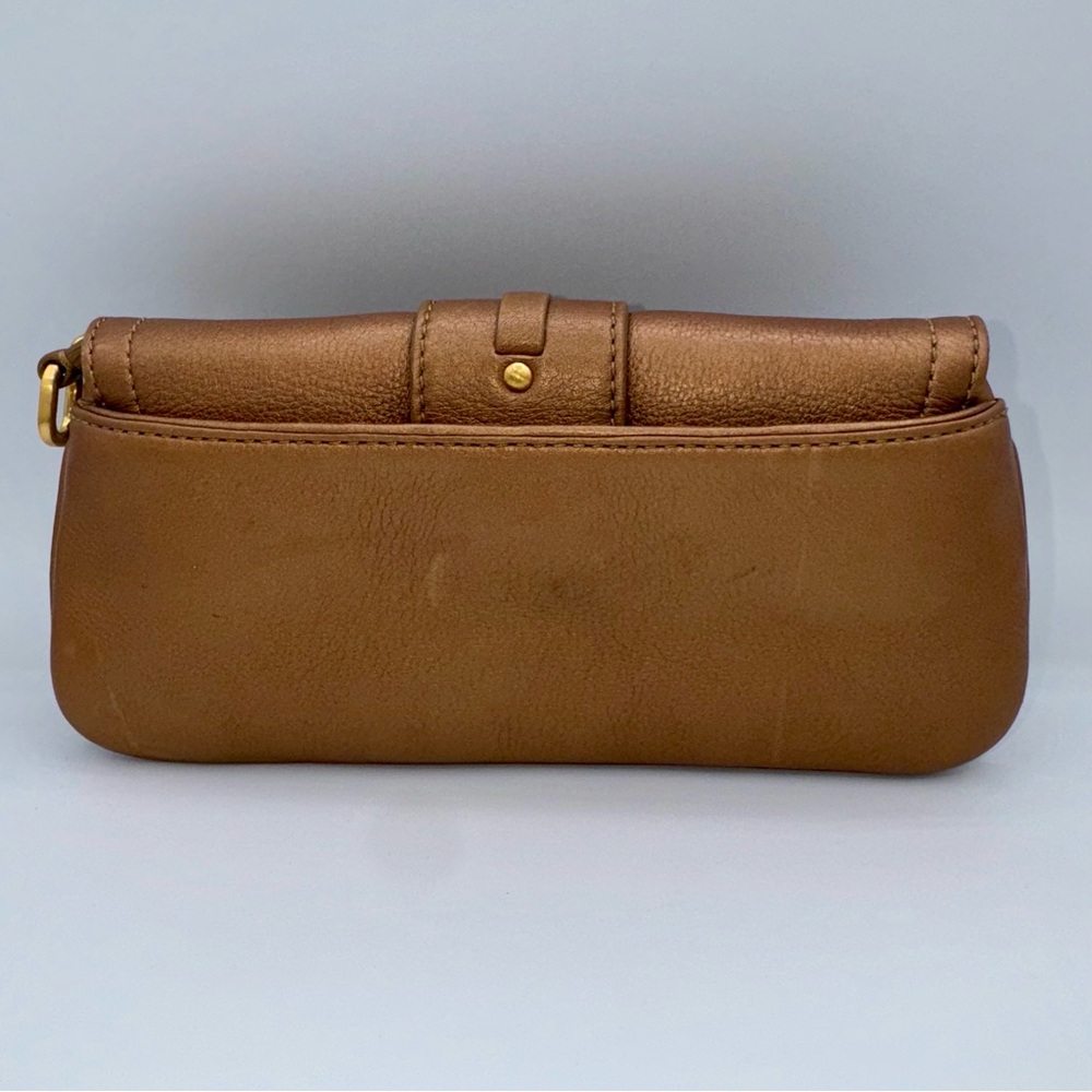 Vintage Cole Haan Leather Clutch / Wallet Copper Y2K‎ Quiet Luxury - Picture 2 of 12